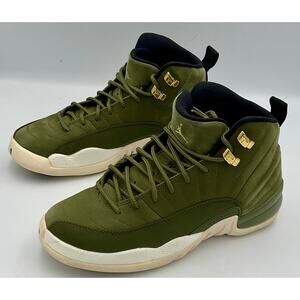 AIR JORDAN 12 RETRO OLIVE GREEN  Chris Paul SZ 6.5 153265-301 #219